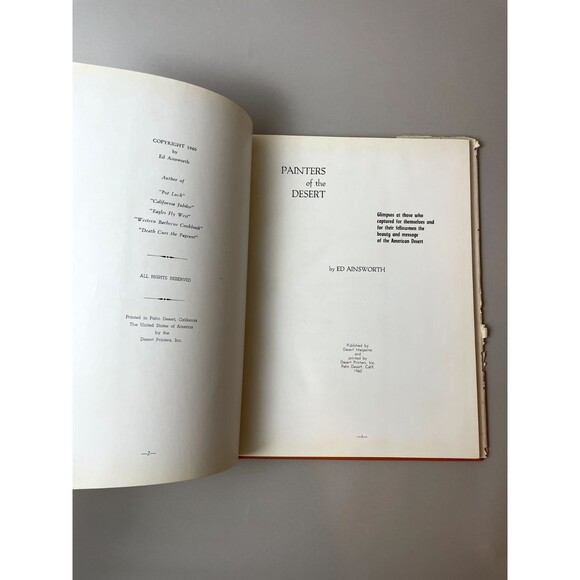 RARE Limited Edition - Ed Ainsworth - Painters of the Desert 1961 - Picture 6 of 13